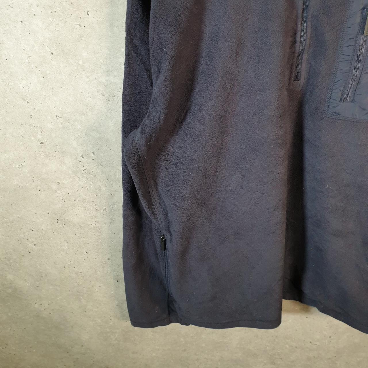 Tommy Hilfiger 1/4 Zip Fleece Pullover Sweatshirt Mens 2XL Navy Blue Embroidered Logo
