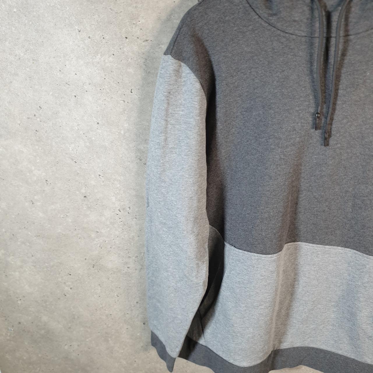 Vintage Russell Athletic Premium Fleece Hoodie Men’s Large Grey Pullover Baggy