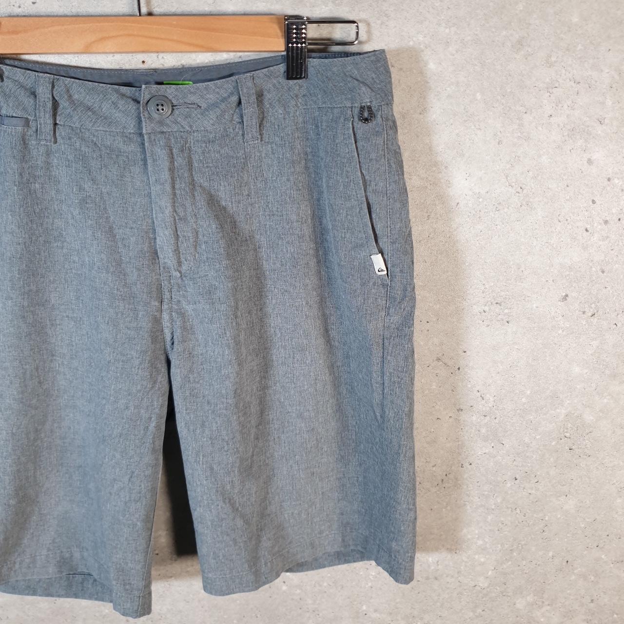 Vintage Quiksilver Chino Shorts Jorts Cargo Men’s W30 Grey Baggy Cotton