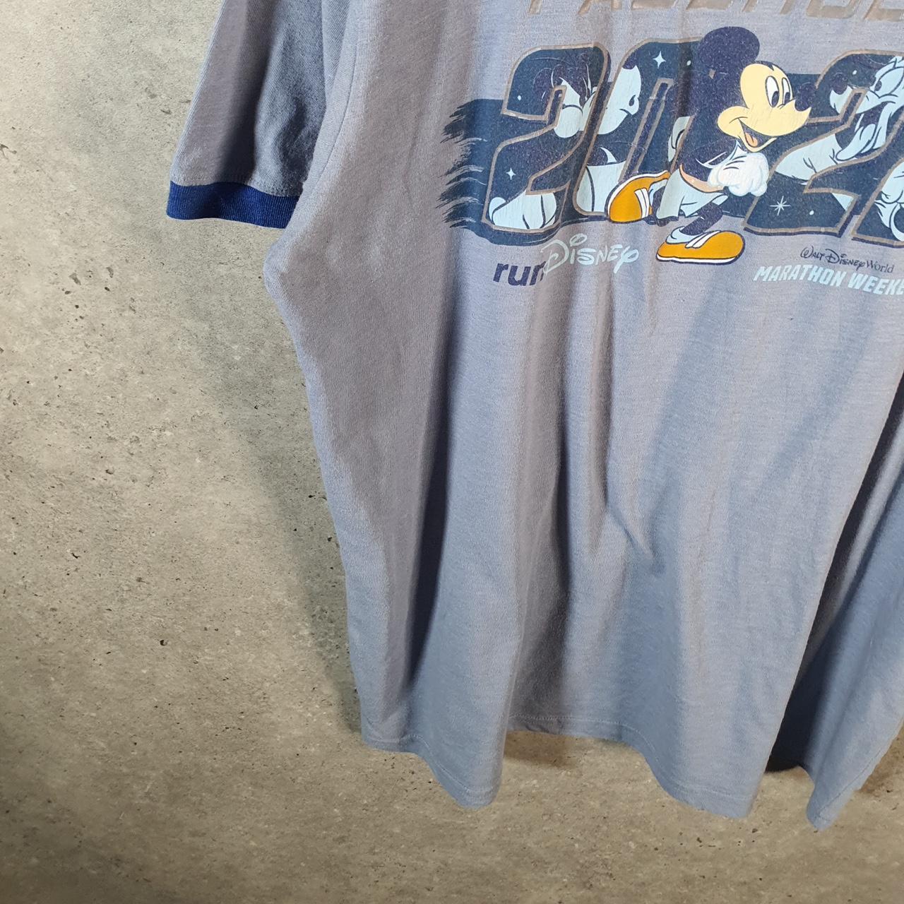 Vintage Disney Land Mickey Mouse 2022 Passholder T Shirt Men’s Large Blue Logo Cartoon