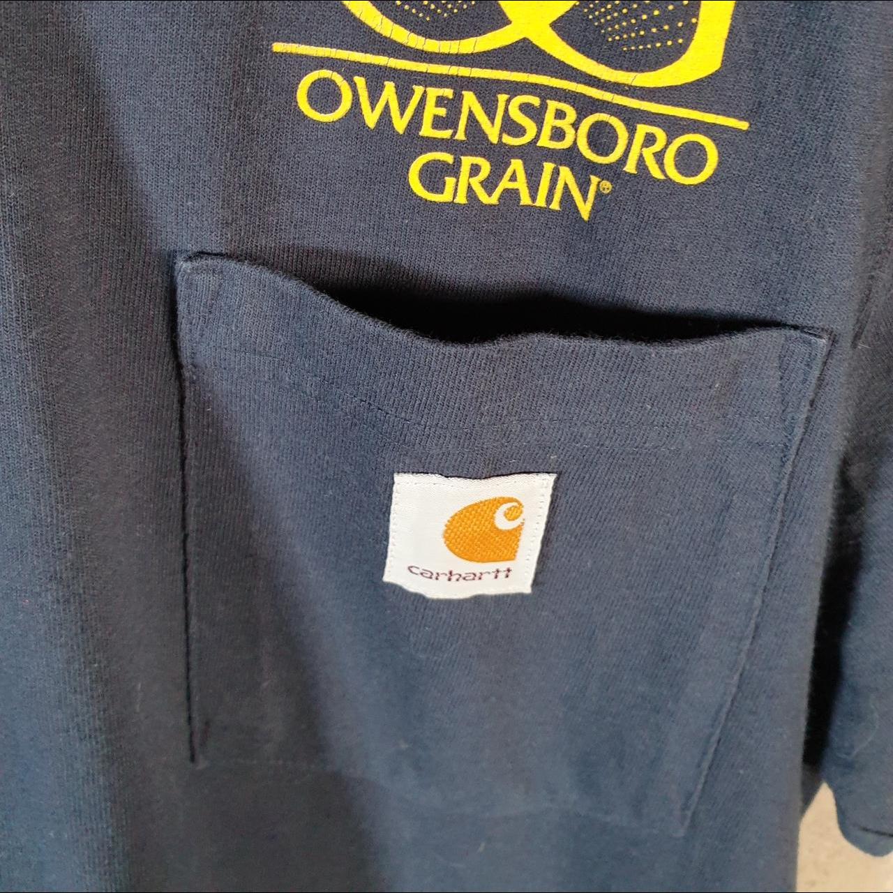 Vintage Carhartt Pocket T Shirt Men’s Small Navy Blue Workwear Chore Utility Loose Fit C9299