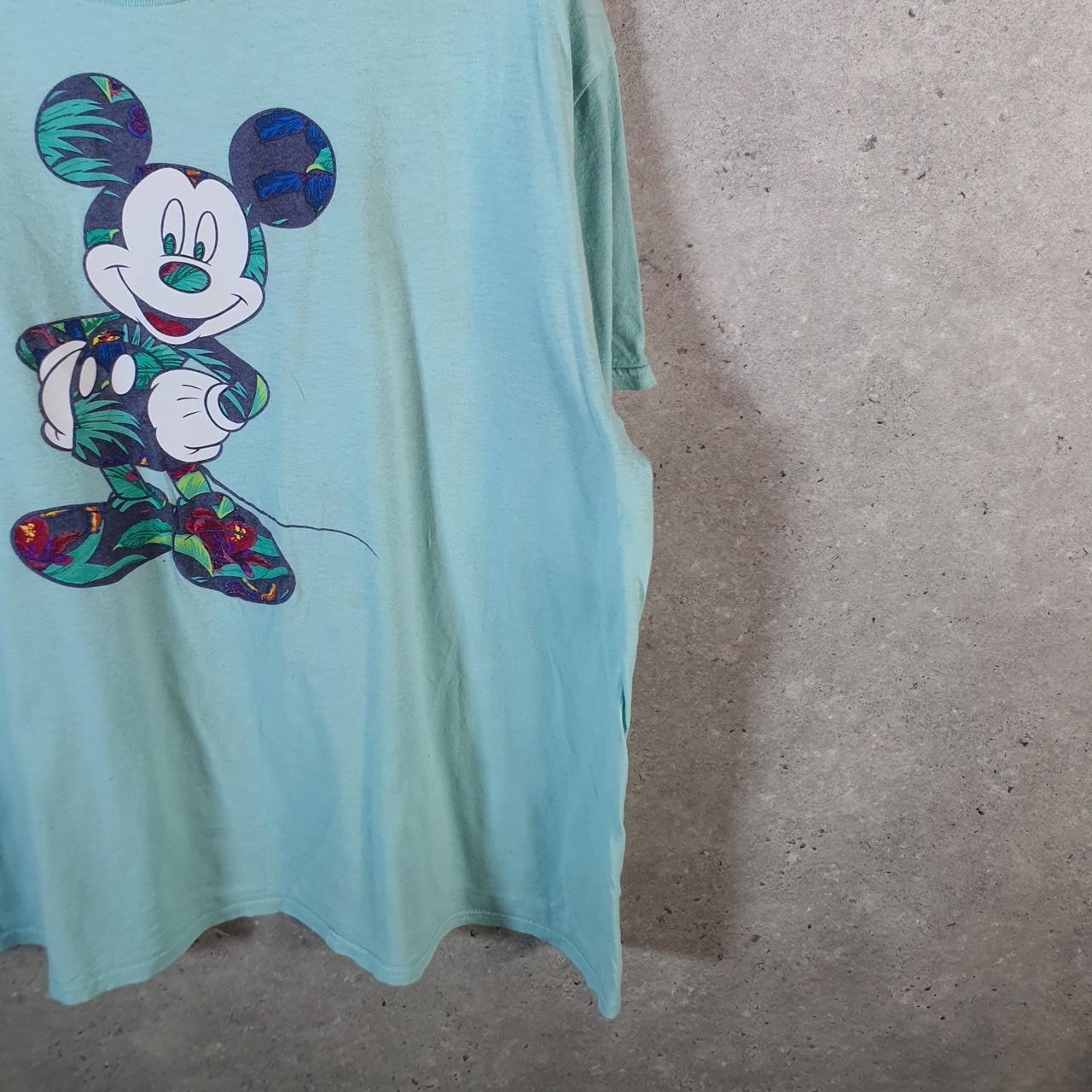 Vintage Disney Land Mickey Mouse T Shirt Men’s XL Blue Logo Graphic Cartoon