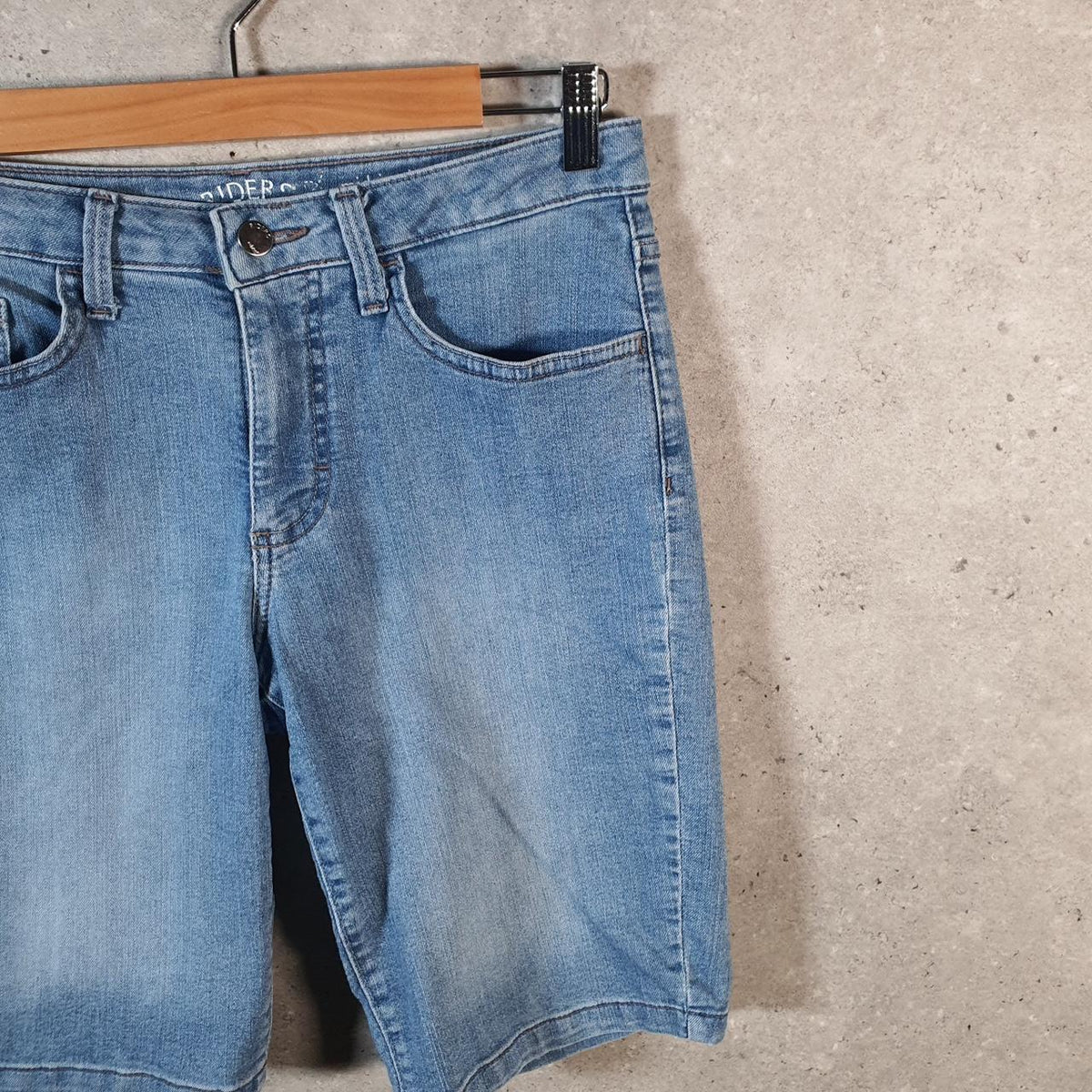 Vintage Lee Mid Rise Baggy Shorts Jorts Cargo Womens W30 Blue Relaxed Denim A4549