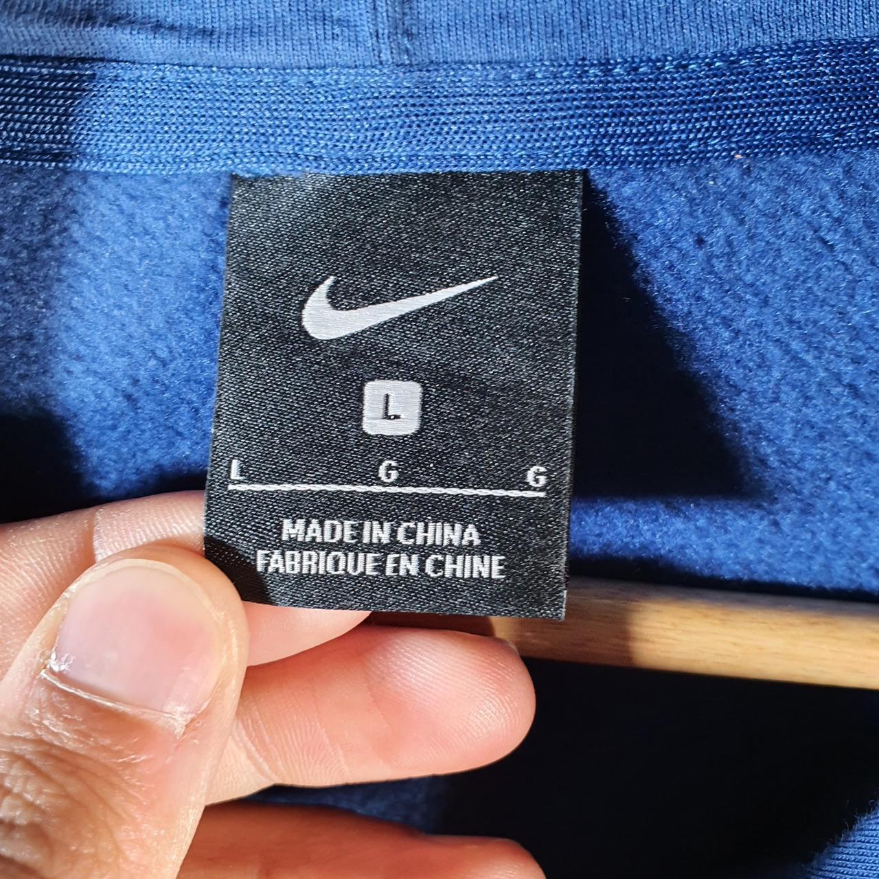 Vintage Nike SFG Basketball Hoodie Men’s Large Blue Swoosh Y2K Pullover Logo