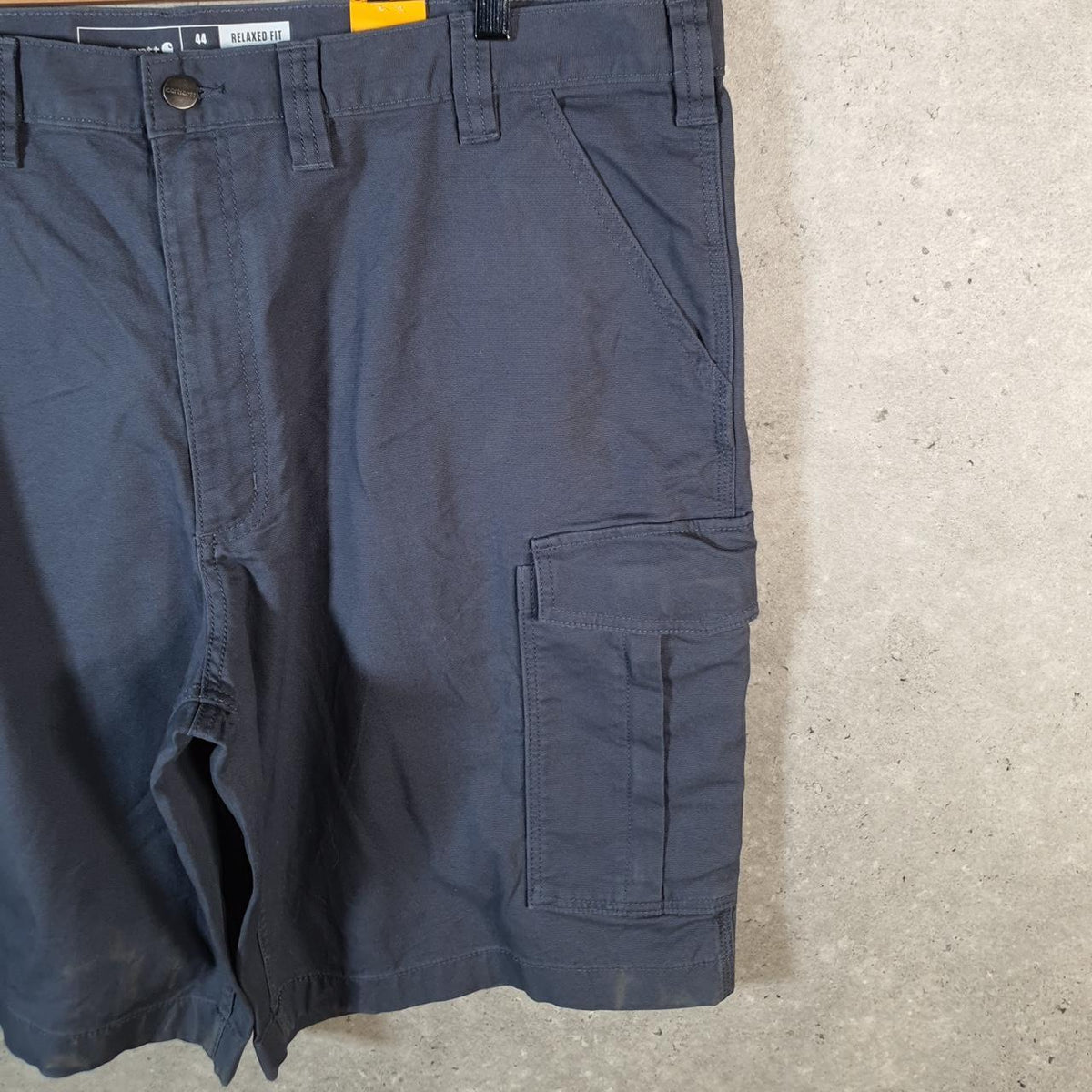 Vintage Carhartt Baggy Carpenter Shorts Jorts Cargo Men’s W44 Grey Relaxed Fit Workwear Big Fish Vintage