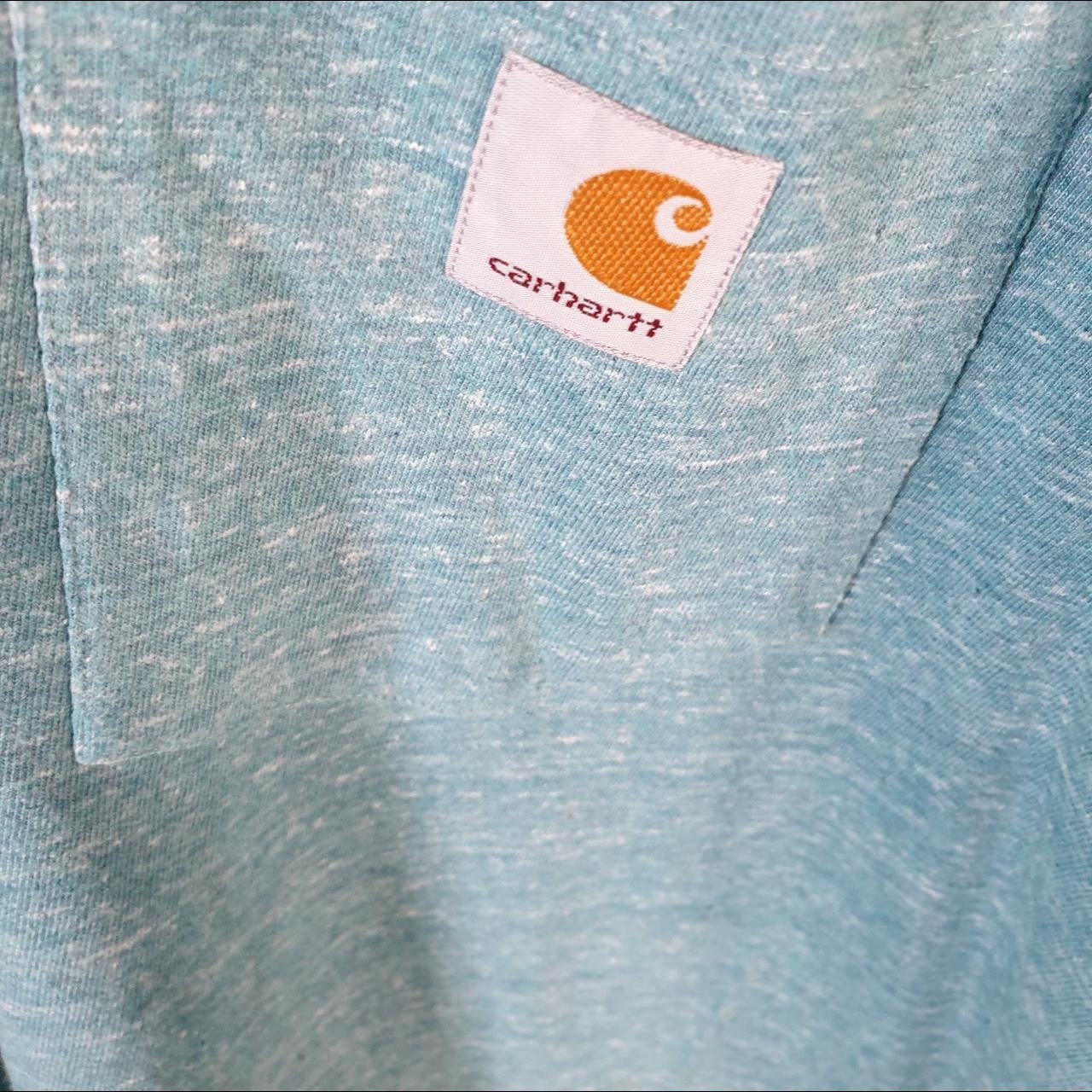 Vintage Carhartt Pocket T Shirt Men’s Medium Blue Workwear Chore Utility Loose Fit C9333