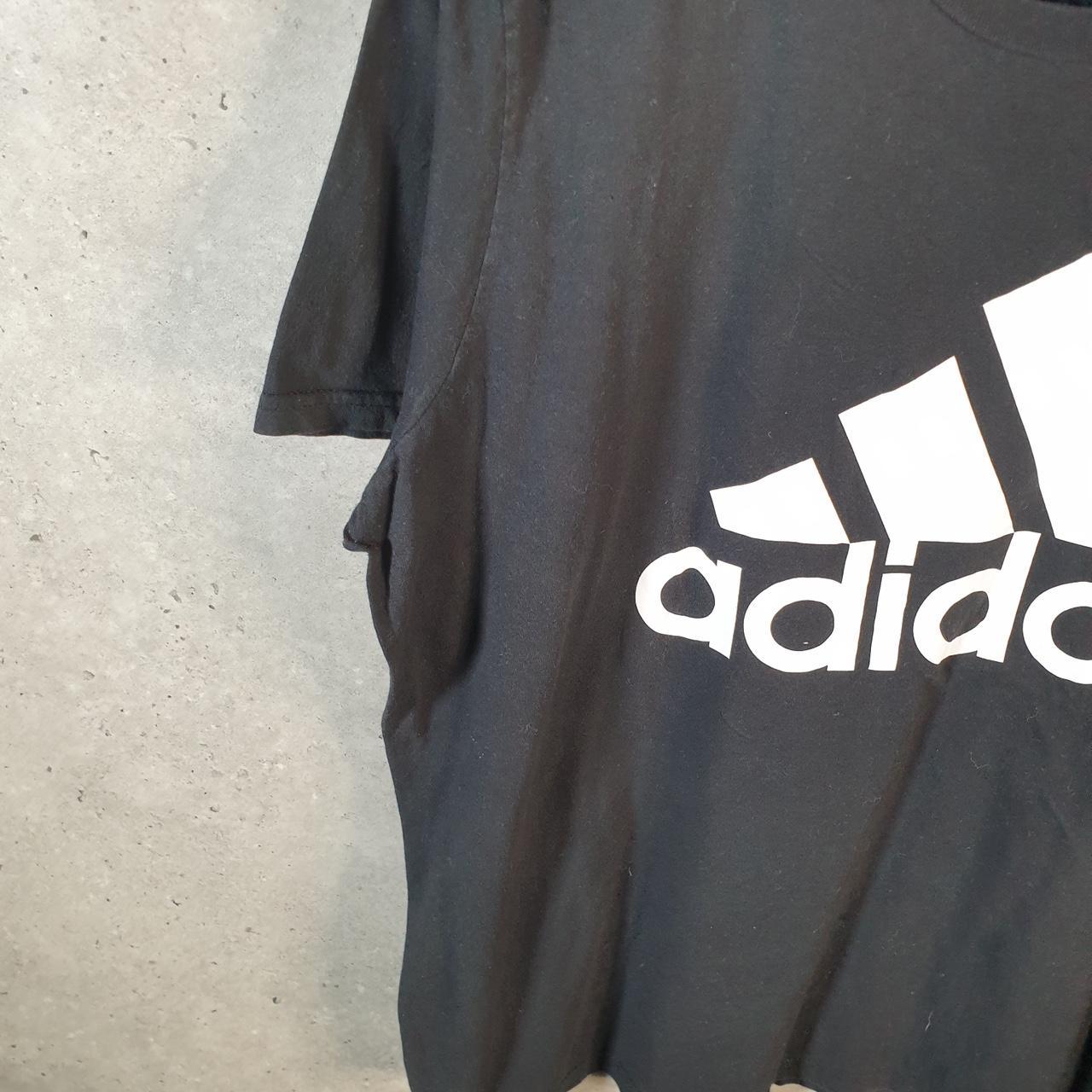 Vintage Adidas Amplifier T Shirt Men’s XL Black Three Stripes Logo Athletic