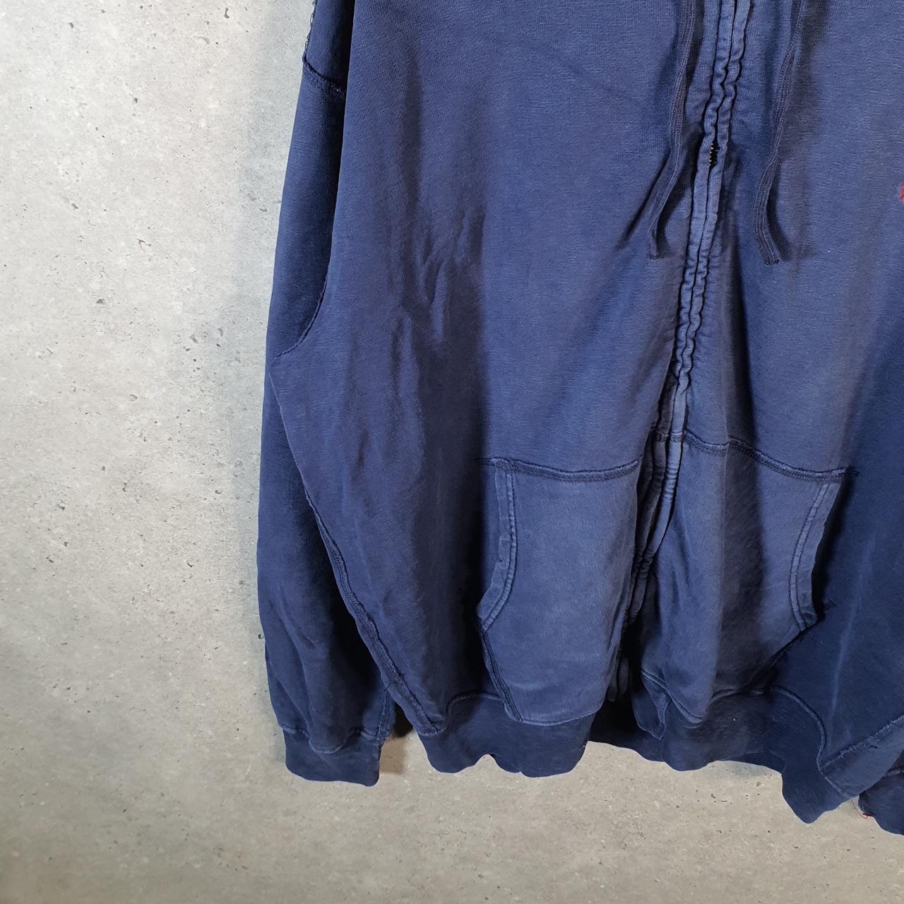 Vintage Ralph Lauren Polo Full Zip Hodie Men’s XL Tall Navy Blue Cotton Pony