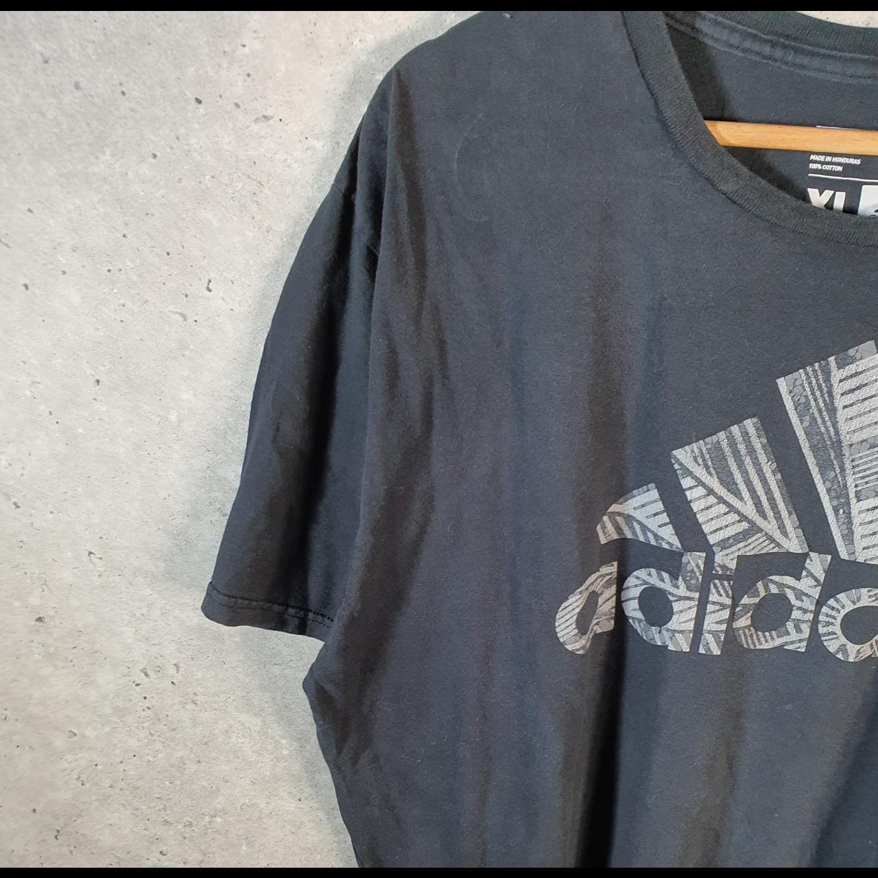 Vintage Adidas Go To Tee T Shirt Men’s XL Black Three Stripes Logo Athletic