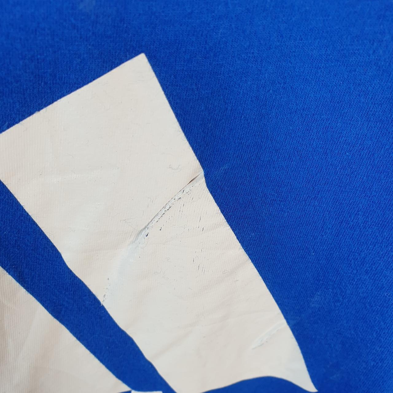 Vintage Adidas Amplifier T Shirt Shirt Men’s Large Blue Three Stripes Logo Athletic C9787