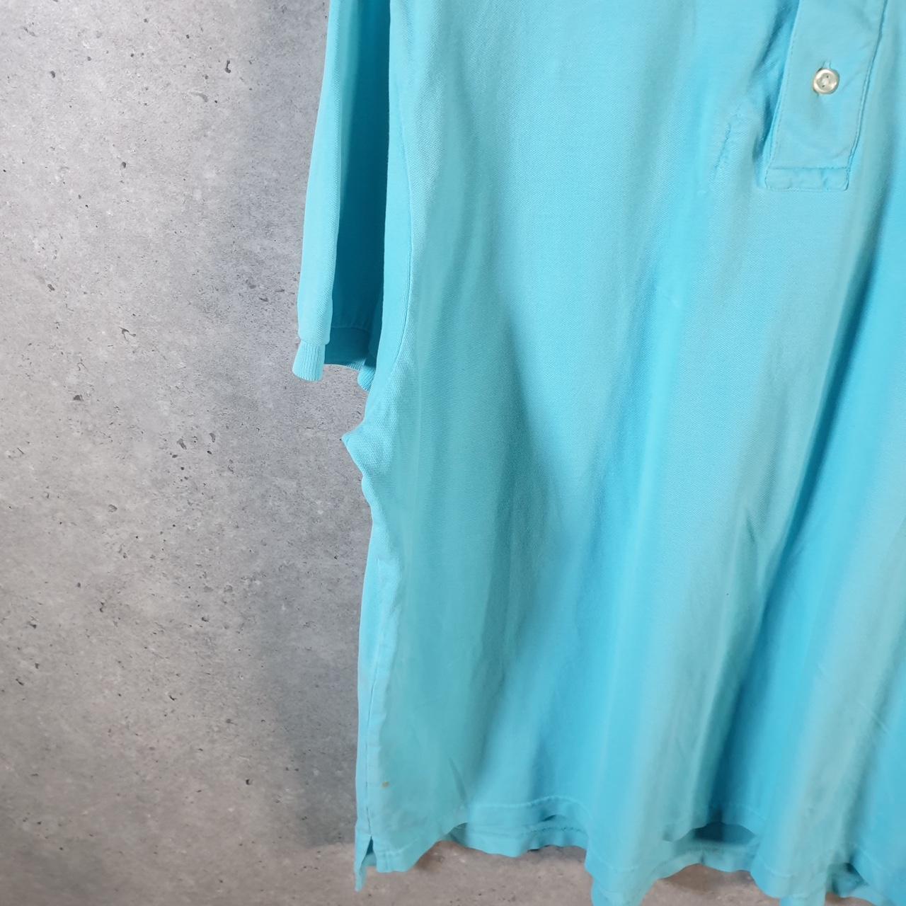 Vintage Chaps Ralph Lauren Polo Shirt Men’s XL Blue Stretch Fit Embroidered Logo