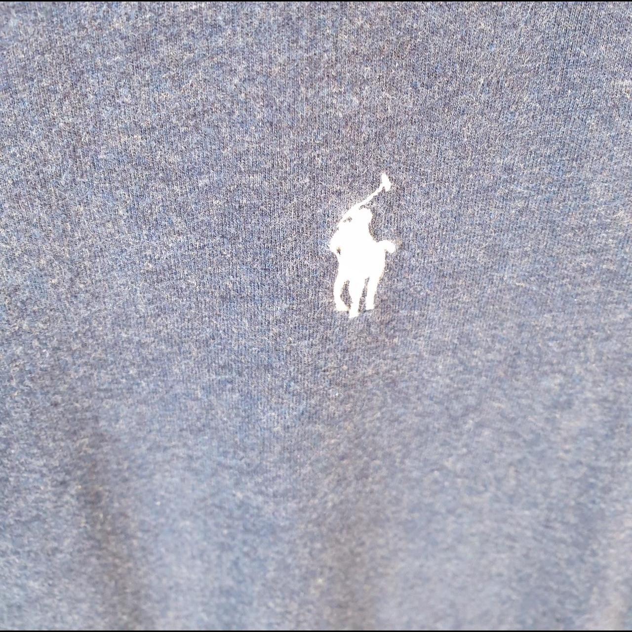 Vintage Ralph Lauren Polo T Shirt Men’s Large Blue Embroidered Pony Custom Slim Fit C9034