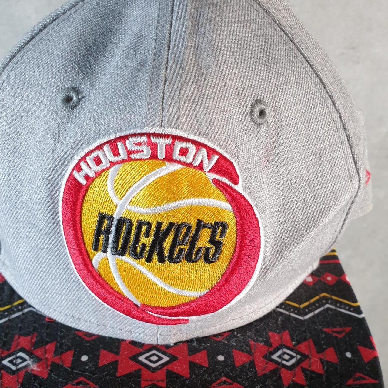Vintage NBA Houston Rockets Harwood Classics Adjustable Cap Men’s USA Spellout Athletic C8525
