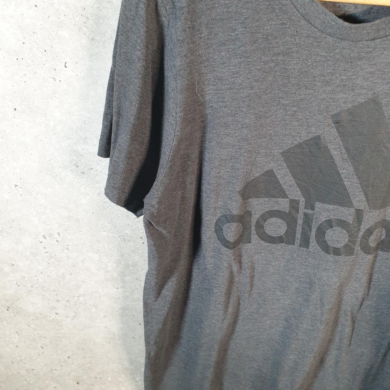 Vintage Adidas Amplifier T Shirt Men’s Medium Grey Three Stripes Logo Athletic