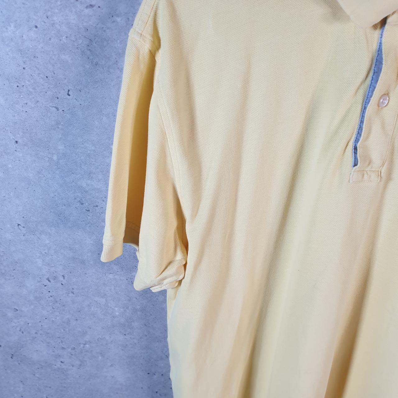 Vintage Tommy Hilfiger Polo Shirt Men’s Large Yellow Regular Fit Embroidered Logo