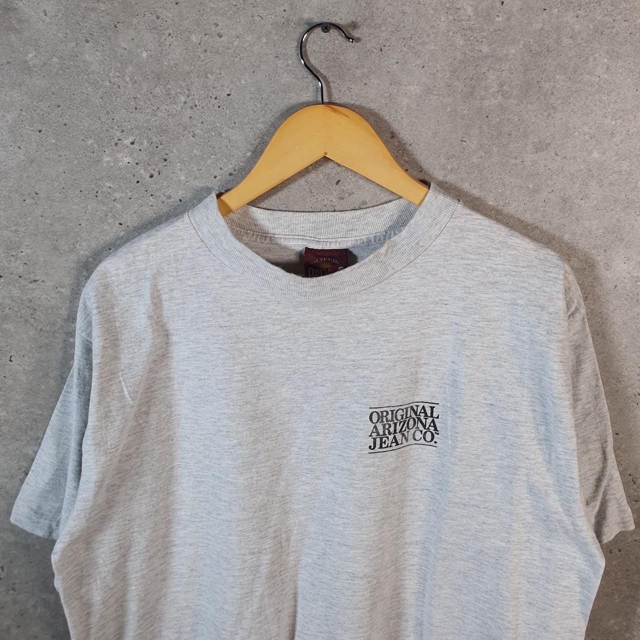 Vintage Original Arizona Jean Company 90s USA Single Stitch T Shirt Men’s Large Grey