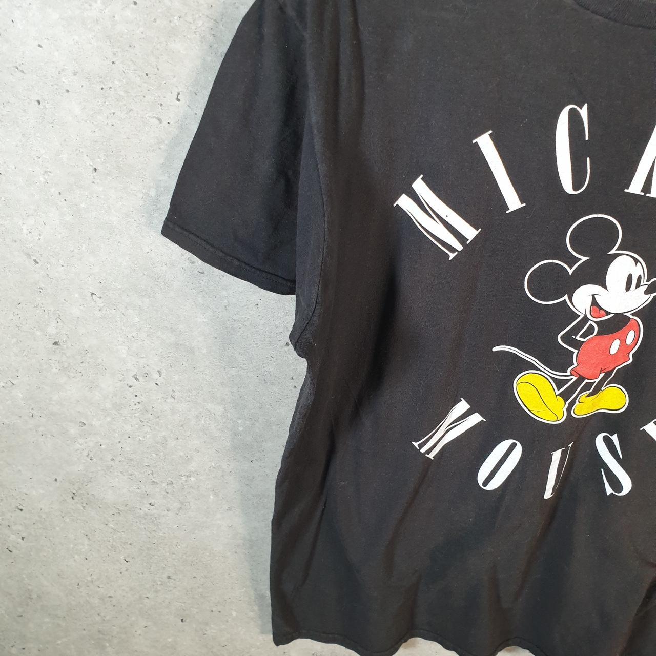 Vintage Disney Land Mickey Mouse T Shirt Men’s Large Black Logo Graphic Cartoon