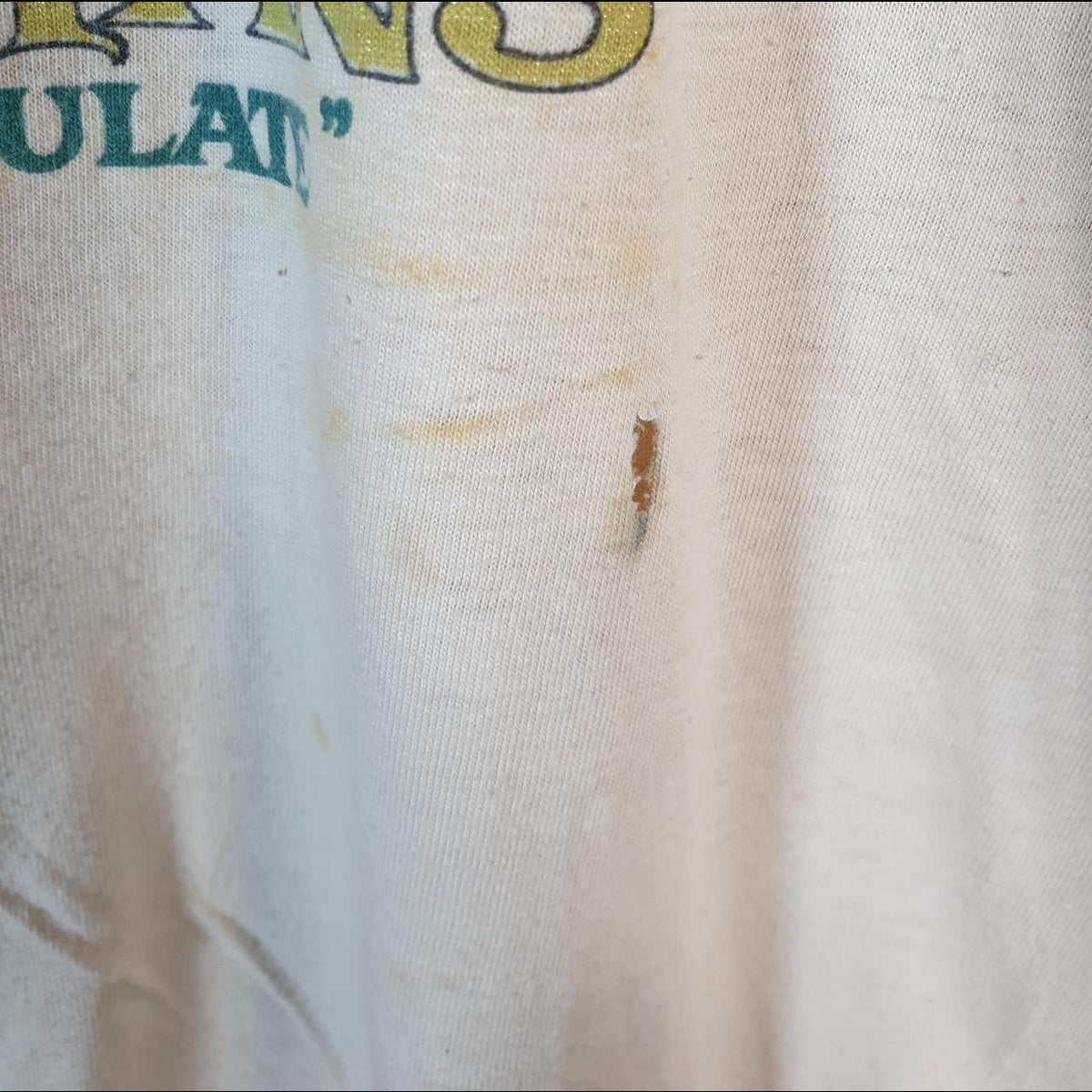 Vintage Collegiate Pacific Casablanca Ceiling Fans 90s Single Stitch T Shirt Men’s Medium Beige
