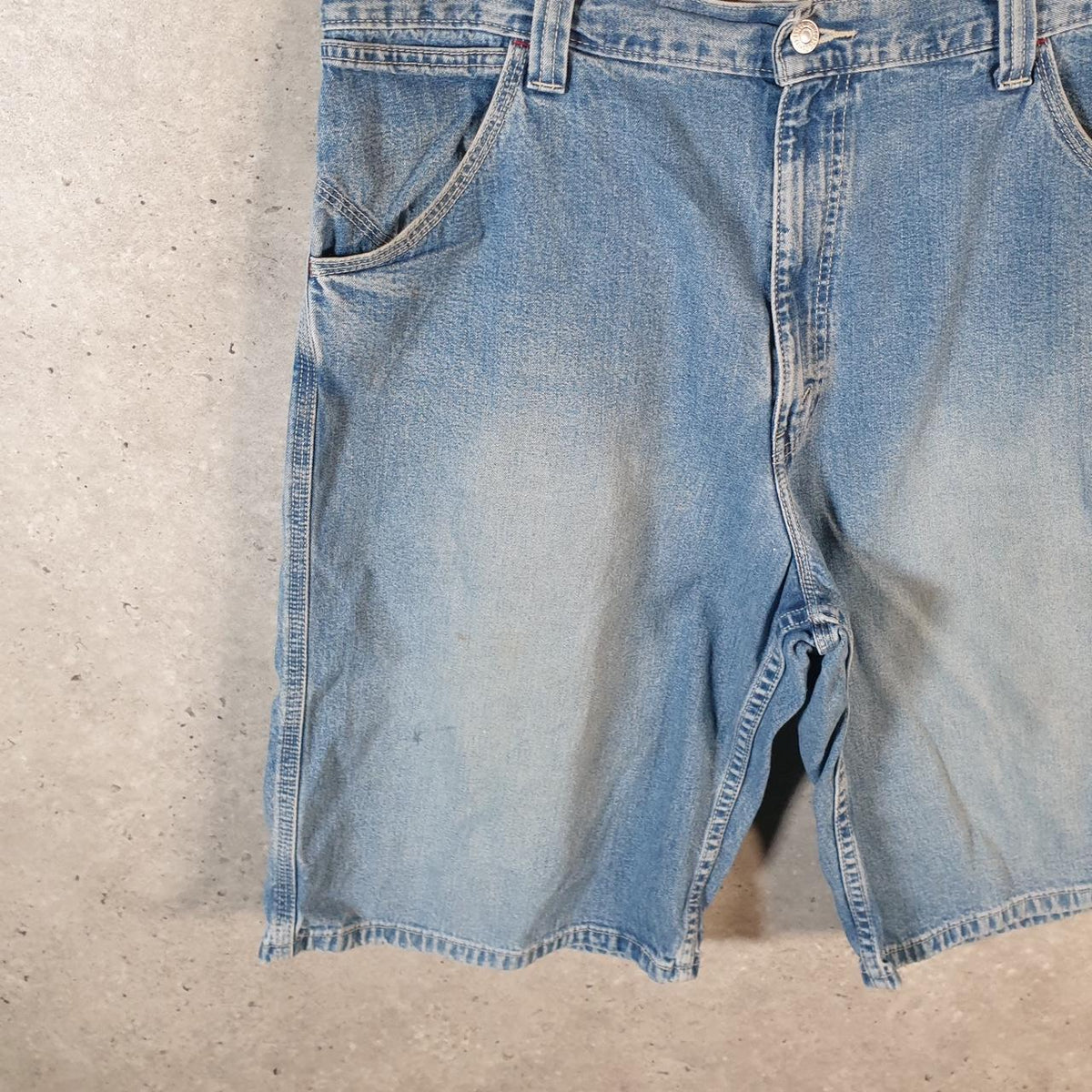 Vintage Levi’s Baggy Shorts Jorts Cargo Mens W36 Blue Relaxed Denim