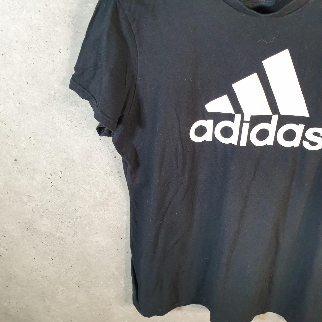 Vintage Adidas Go To Tee T Shirt Men’s XL Black Three Stripes Athletic Logo
