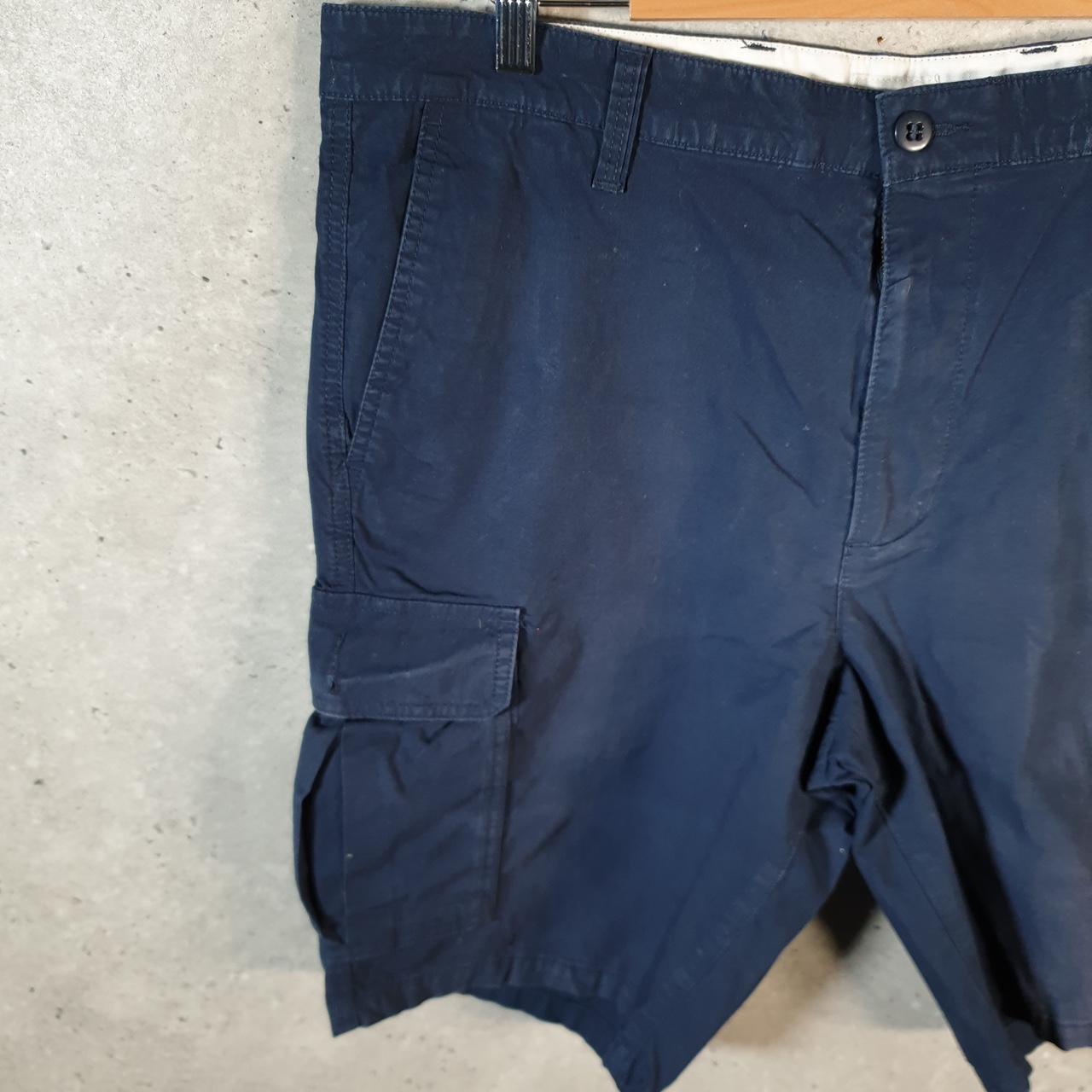 Vintage Dockers Chino Shorts Jorts Cargo Men’s W38 Navy Blue Baggy Cotton