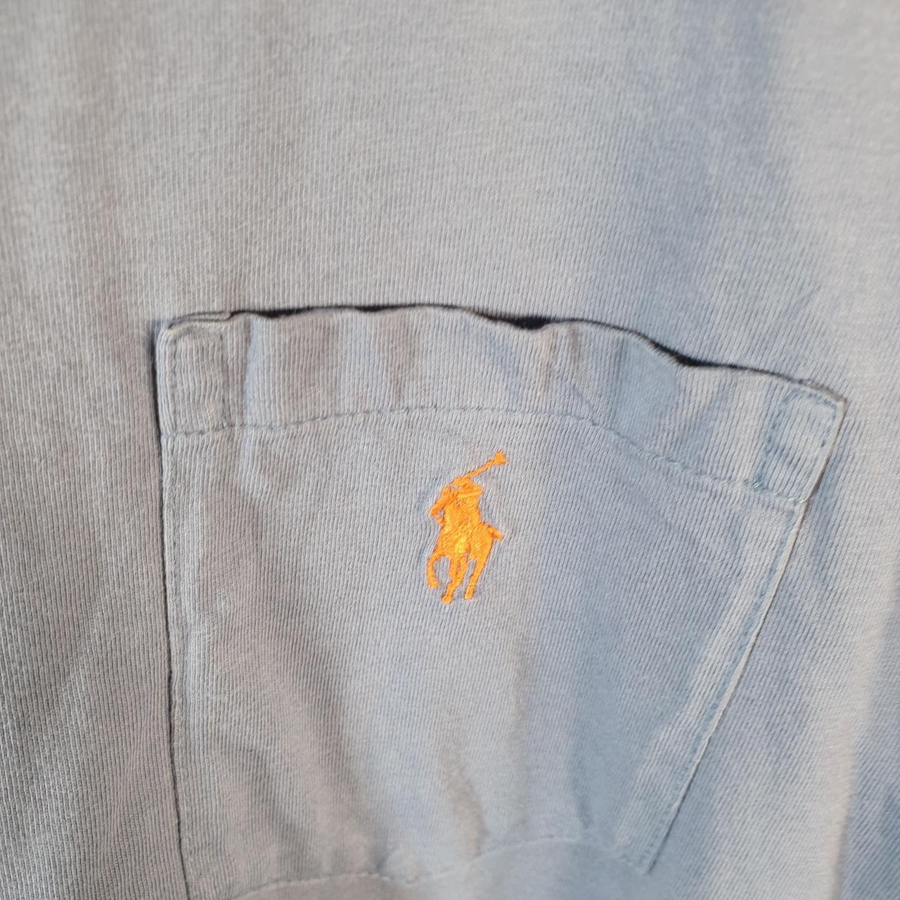 Vintage Ralph Lauren Polo T Shirt Men’s Large Blue Embroidered Classic Fit Pony C8607