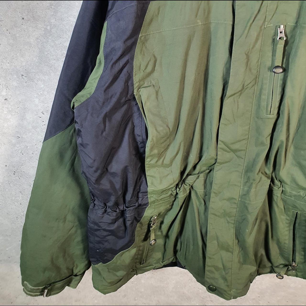 Vintage L.L. Bean Outdoors Nylon Jacket Mens Large Green Waterproof Hooded