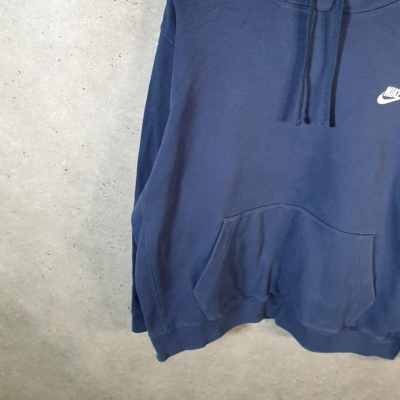Vintage Nike Club Embroidered Hoodie Men’s XL Navy Blue Swoosh Y2K Pullover