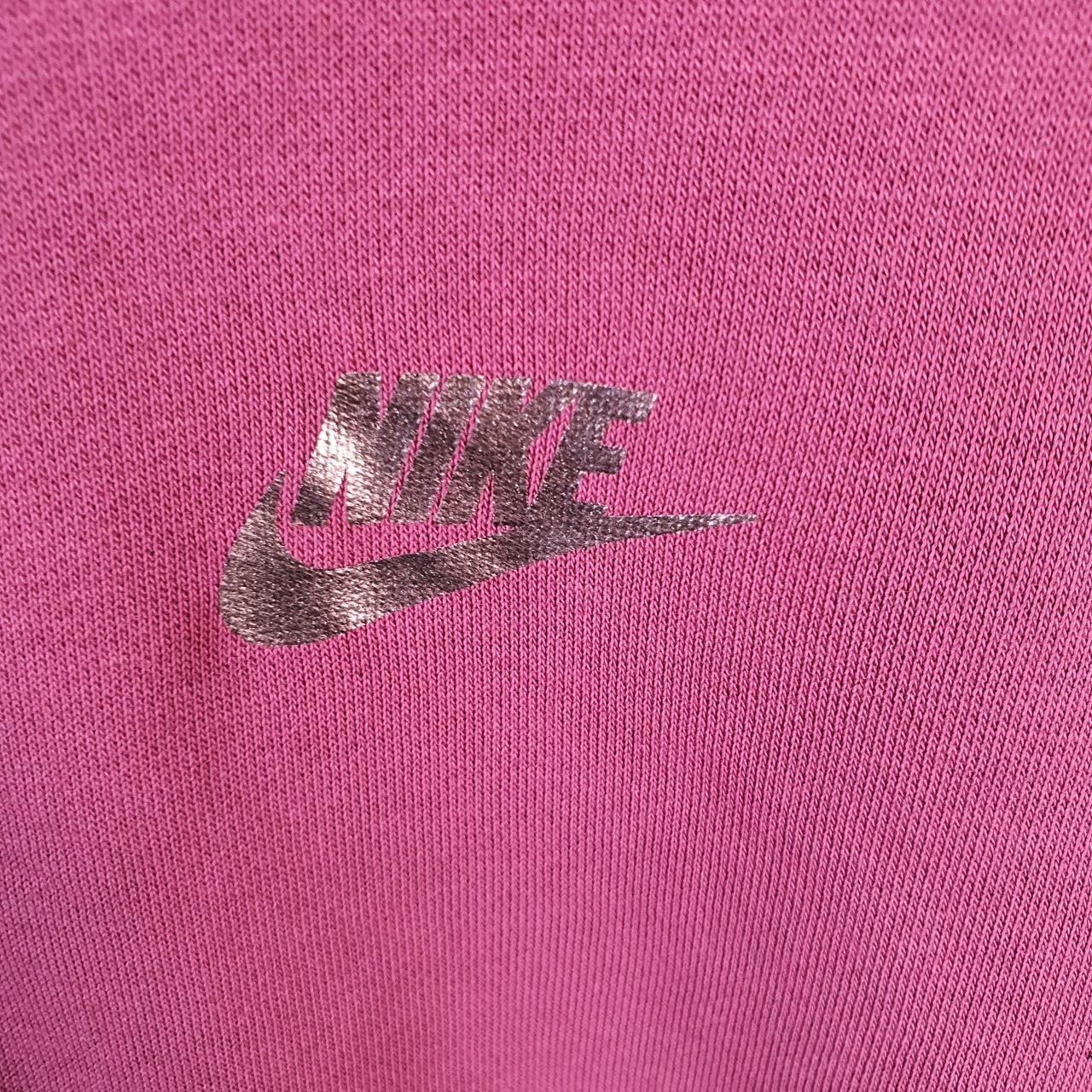 Vintage Nike 1/4 Zip Sweatshirt Womens XS Pink Swoosh Y2K Pullover Logo