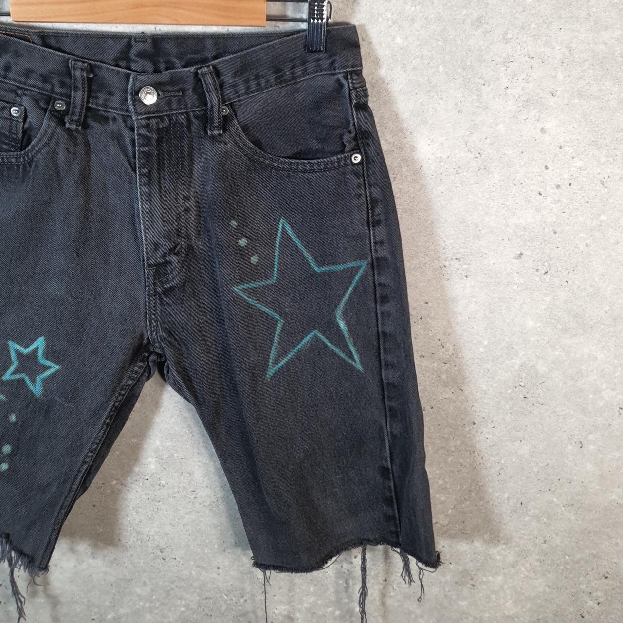 Vintage Levi’s 505 Baggy Shorts Jorts Cargo Mens W33 Grey Relaxed Denim