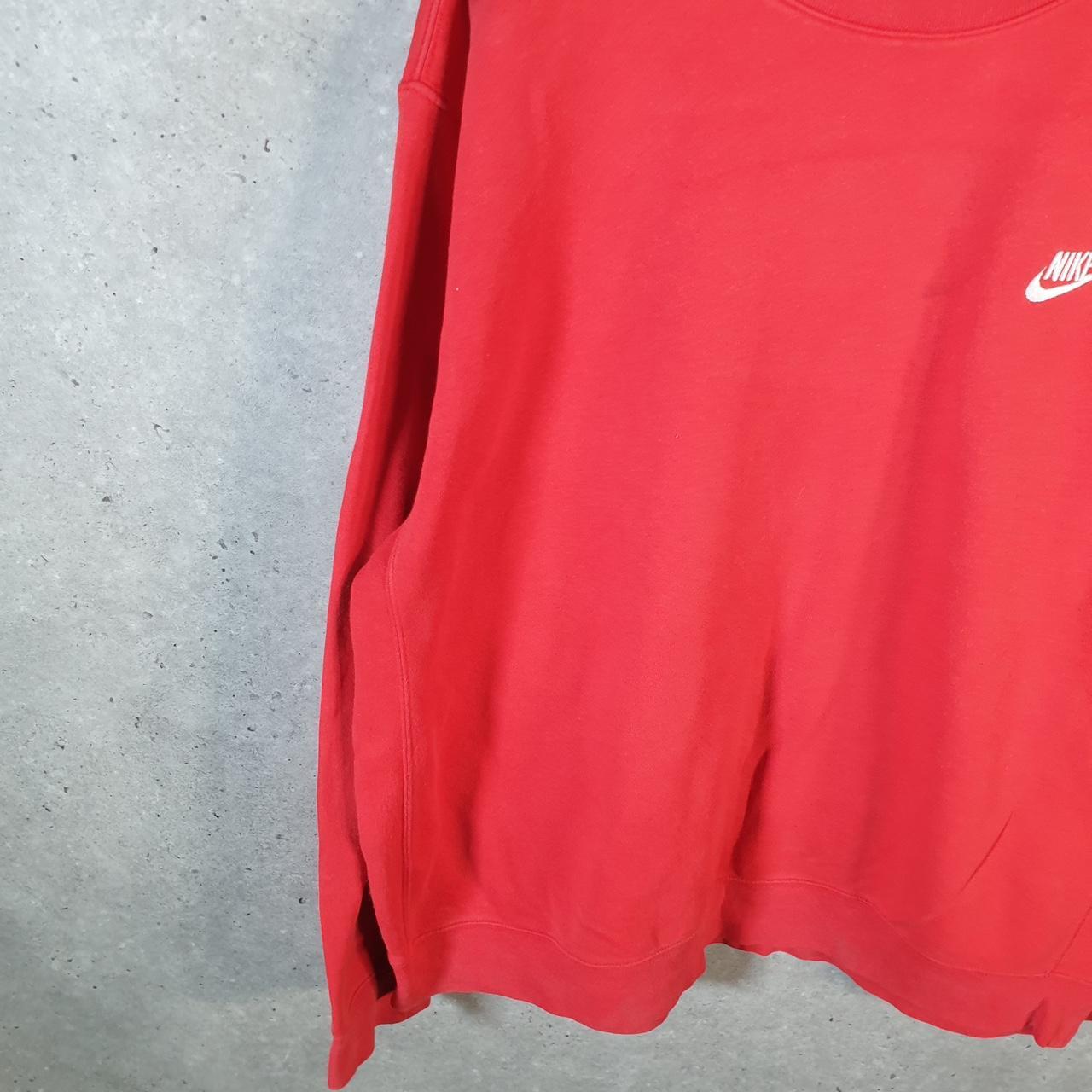 Vintage Nike Club Embroidered Sweatshirt Men’s XL Red Swoosh Y2K Pullover