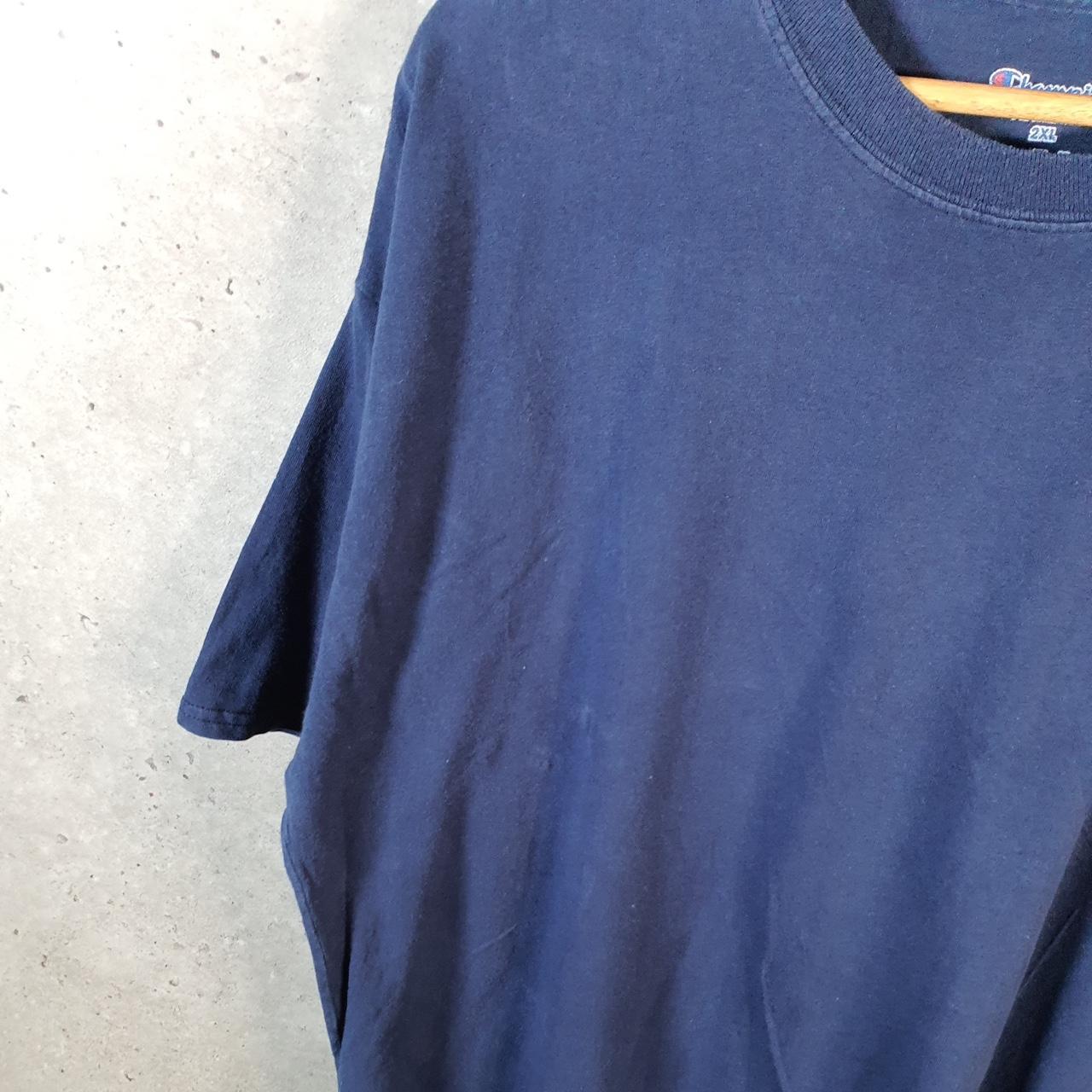 Vintage Champion Baggy T Shirt Men’s 2XL Navy Blue Casual Blank Athletic