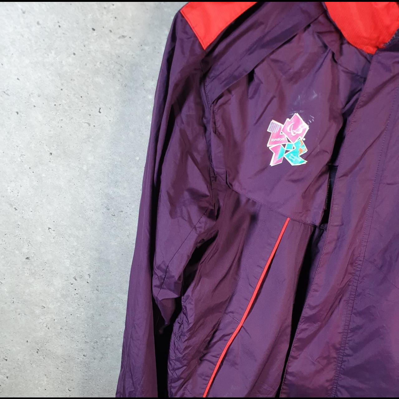 Vintage Adidas 2012 London Paralympic Games Windbreaker Mens XS Purple Full Zip