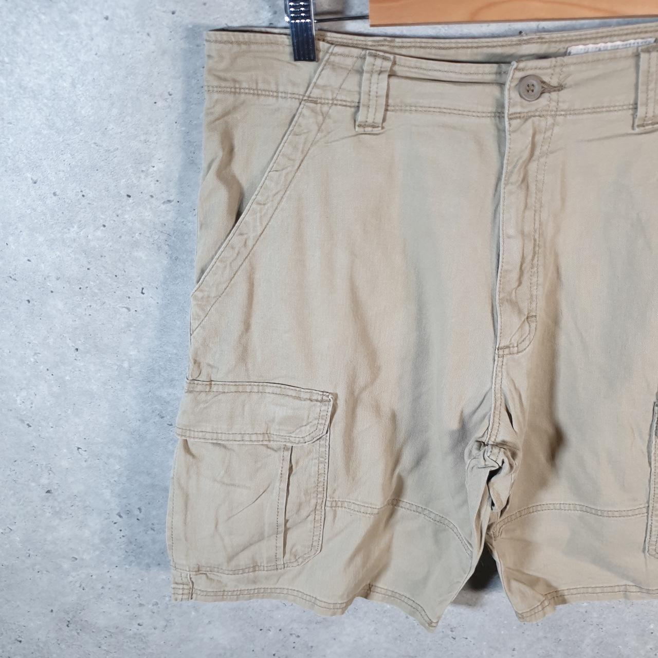 Vintage Wrangler Shorts Jorts Cargo Men’s W36 Brown Chino Pockets Baggy Cotton