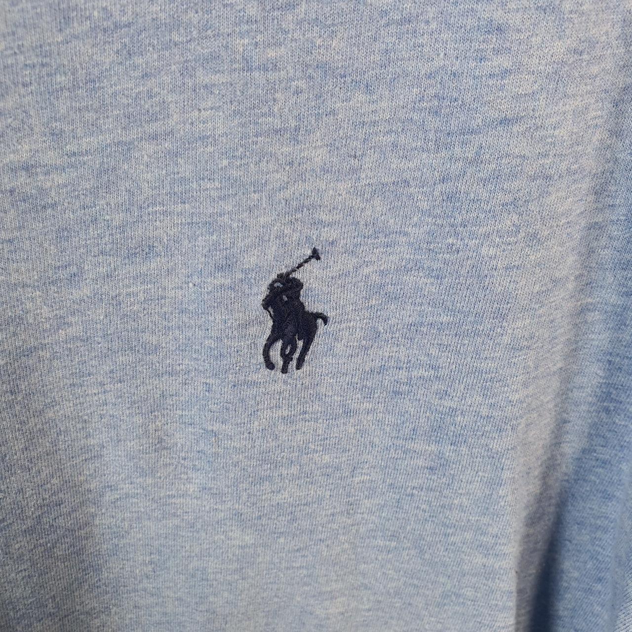 Vintage Ralph Lauren Polo Sport T Shirt Men’s XL Blue Custom Slim Fit Embroidered Pony C8639