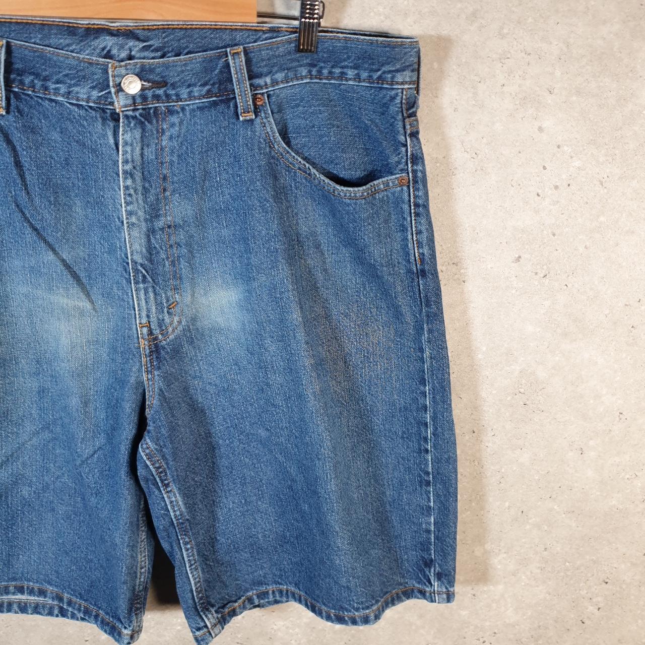 Vintage Levi’s 550 Baggy Shorts Jorts Cargo Men’s W42 Blue Relaxed Denim