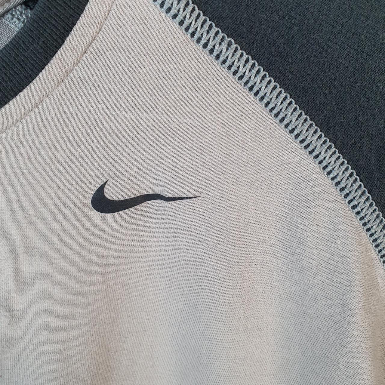 Vintage Nike Team MLB Baseball Dri Fit T Shirt Men’s Medium Beige Printed Swoosh Athletic