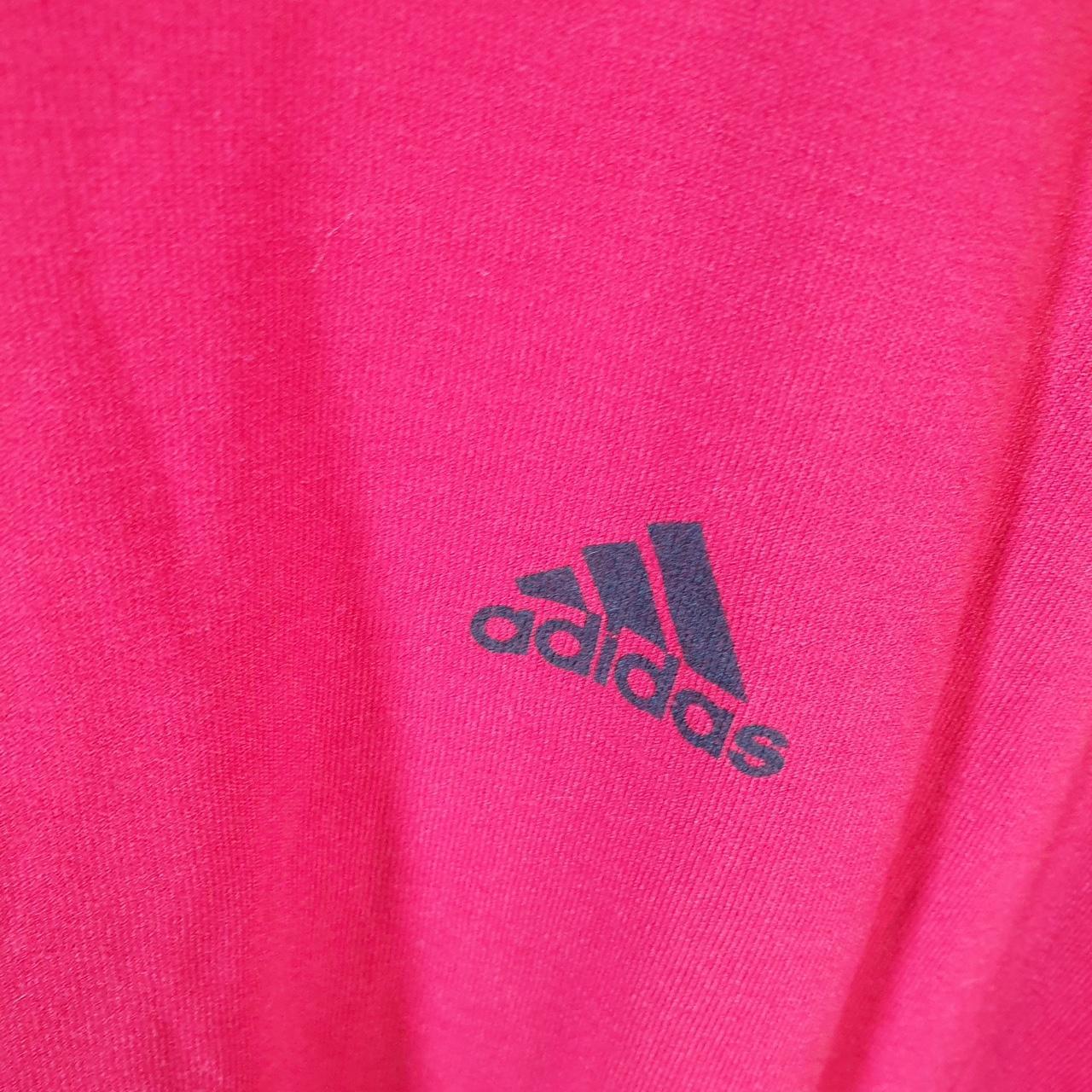 Vintage Adidas Spellout T Shirt Men’s 2XL Red Three Stripes Logo Athletic