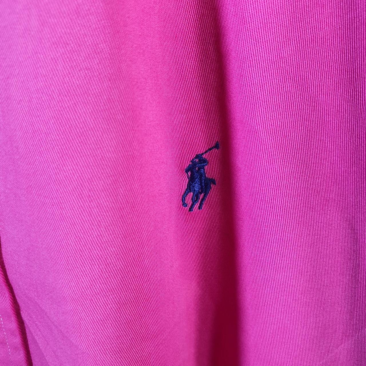 Vintage Ralph Lauren Button Down Shirt Men’s Small Pink Blake Cotton Pony Casual Big Fish Vintage