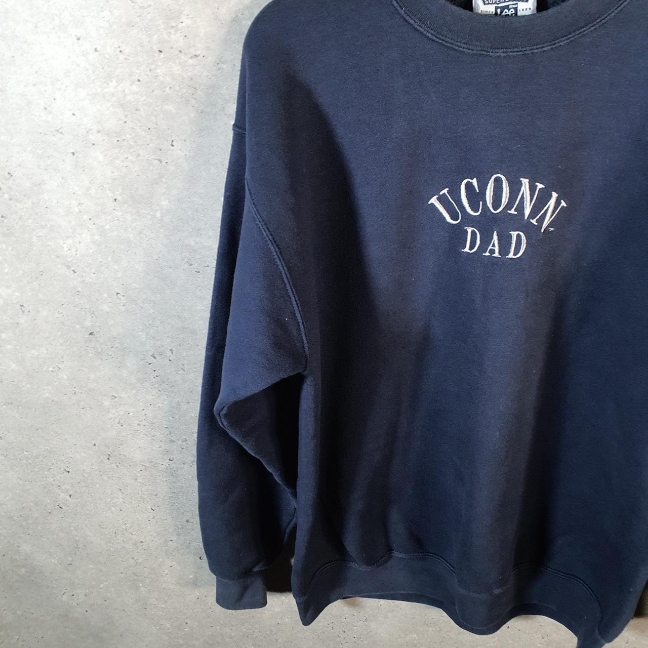 Vintage Lee Super Blend Sweatshirt Men’s Large Navy Blue USA Uconn Dad
