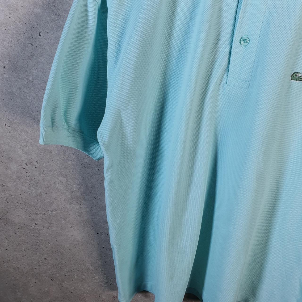 Vintage Lacoste Polo Shirt Men’s Medium Blue Classic Fit Embroidered Logo