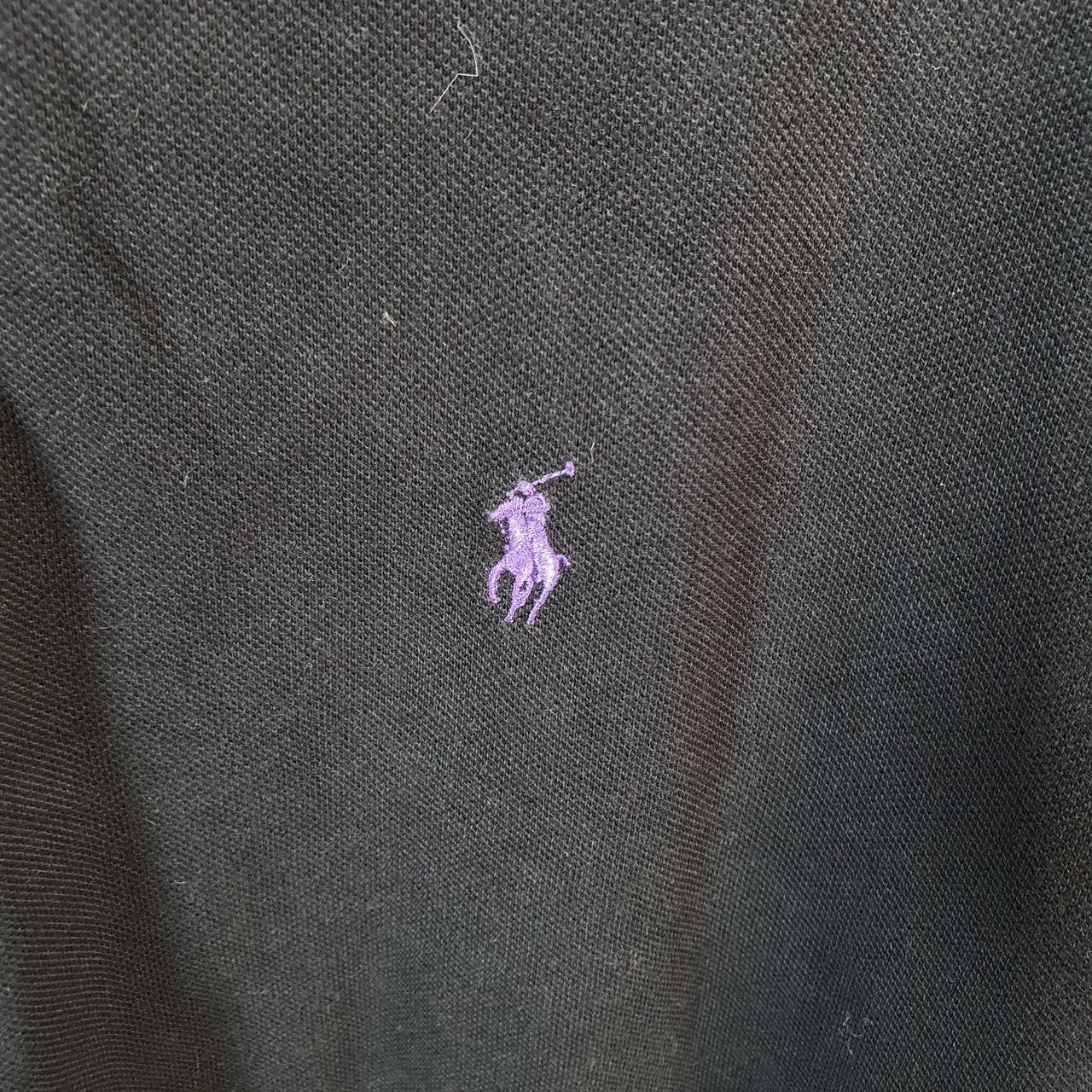 Vintage Ralph Lauren Polo Shirt Mens XL Black Casual Cotton Embroidered Pony