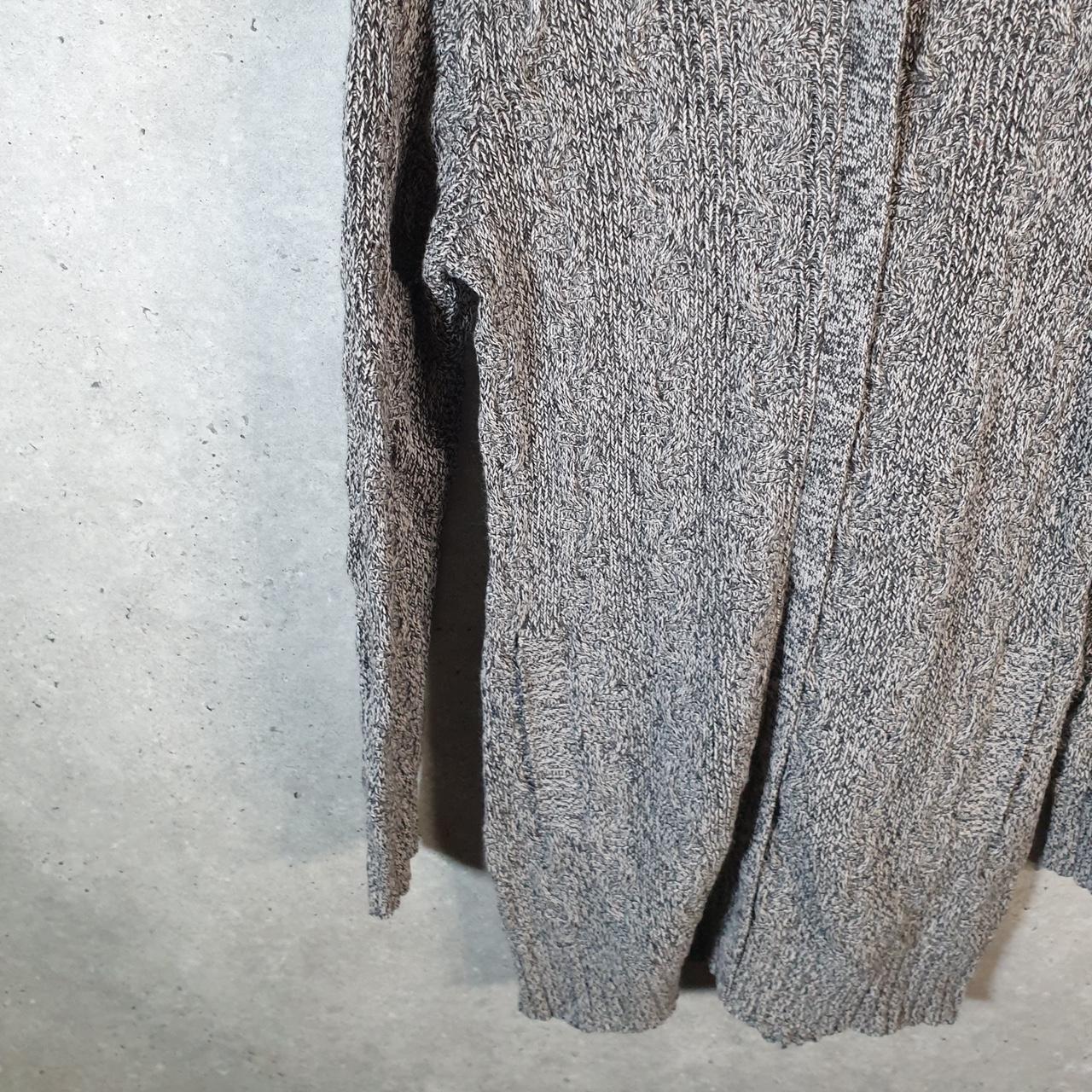Vintage Patagonia Merino Cable Knit Cardigan Womens Small Grey Winter