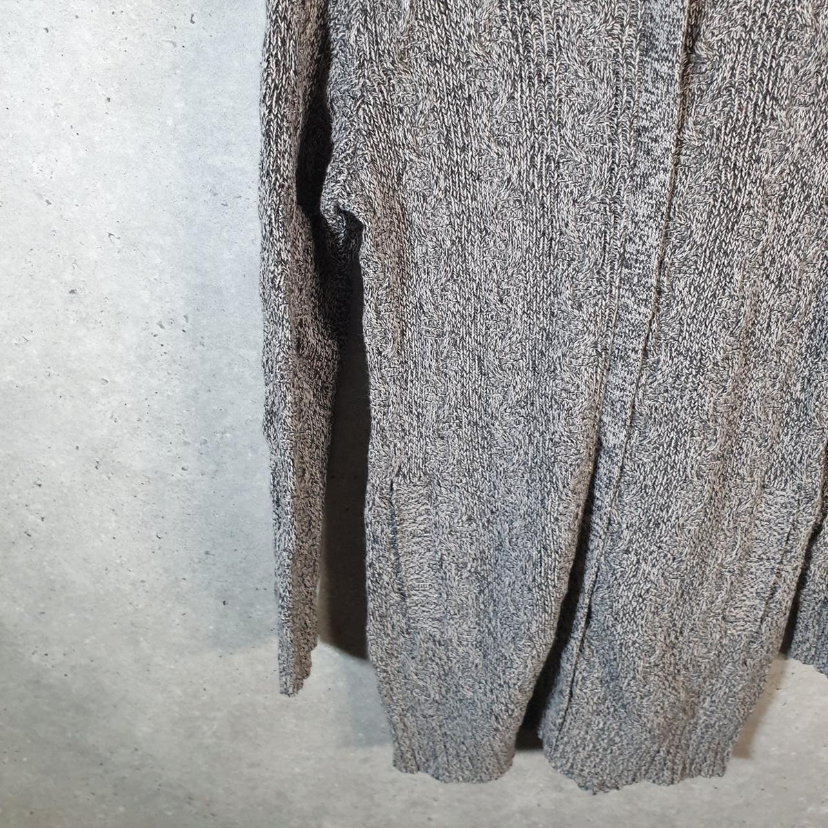 Vintage Patagonia Merino Cable Knit Cardigan Womens Small Grey Winter