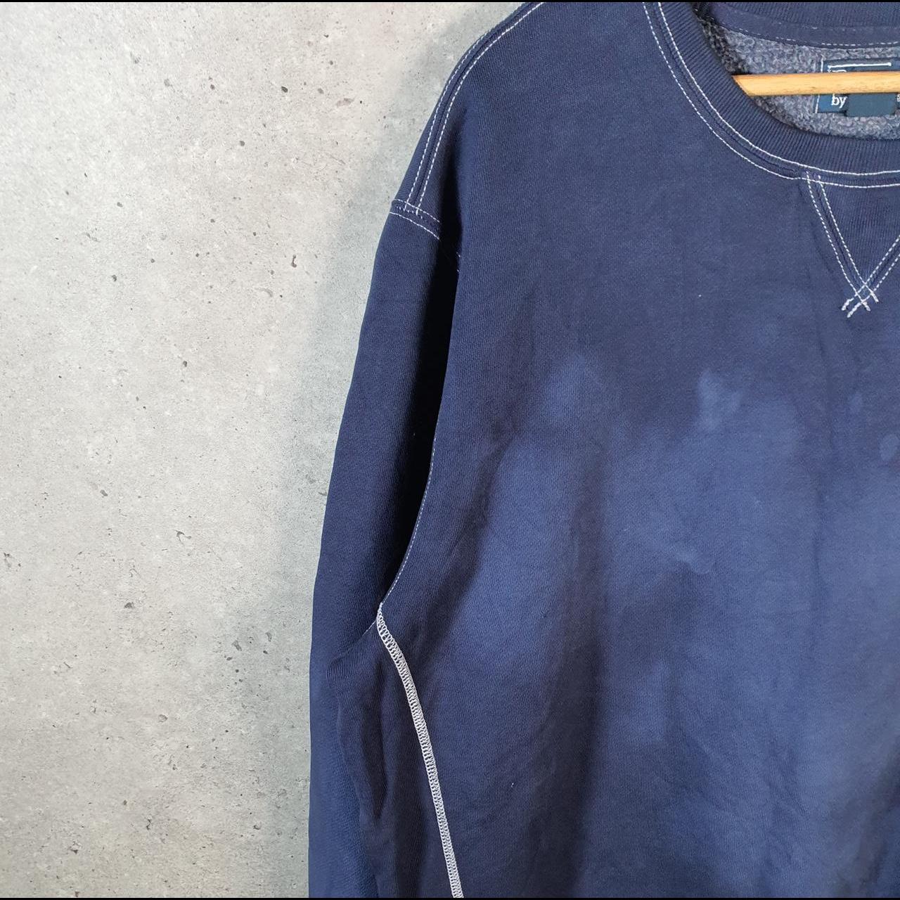Vintage Ralph Lauren Polo Sweatshirt Men’s 2XL Navy Blue Tie Dye Pullover Pony