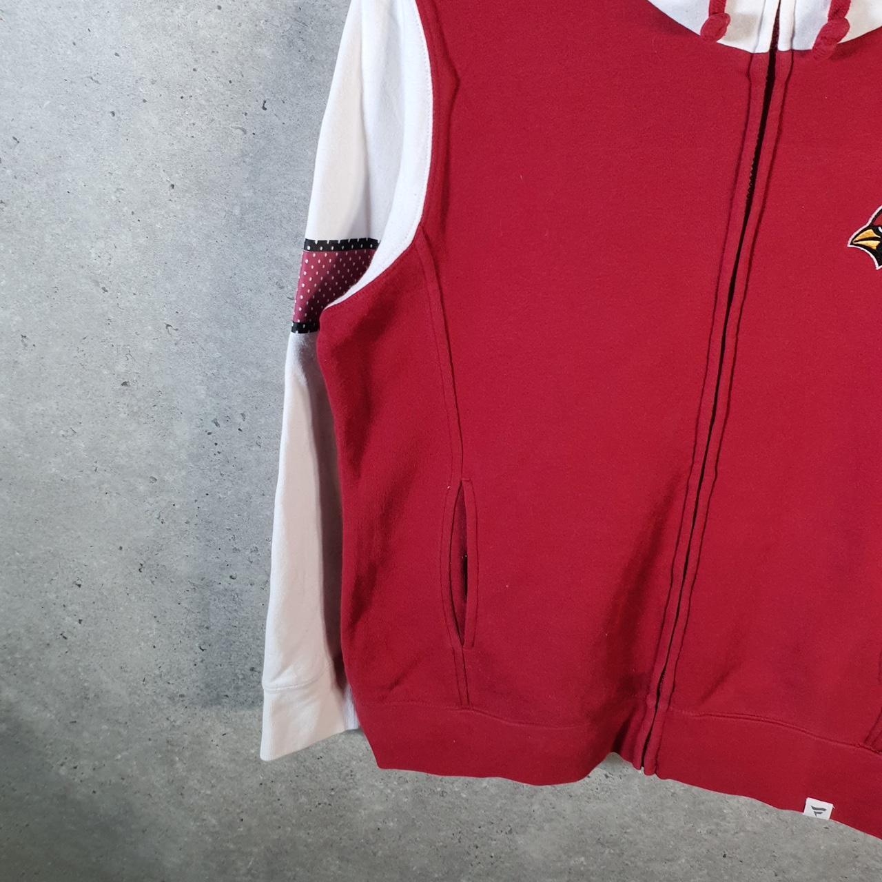 Vintage NFL Arizona Cardinals Hoodie Womens Medium Red Full Zip USA Pro Sport