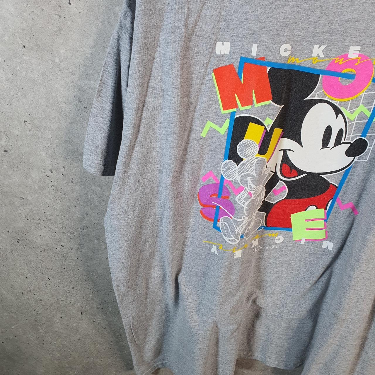 Vintage Disney Land Mickey Mouse T Shirt Men’s 2XL Grey Graphic Cartoon