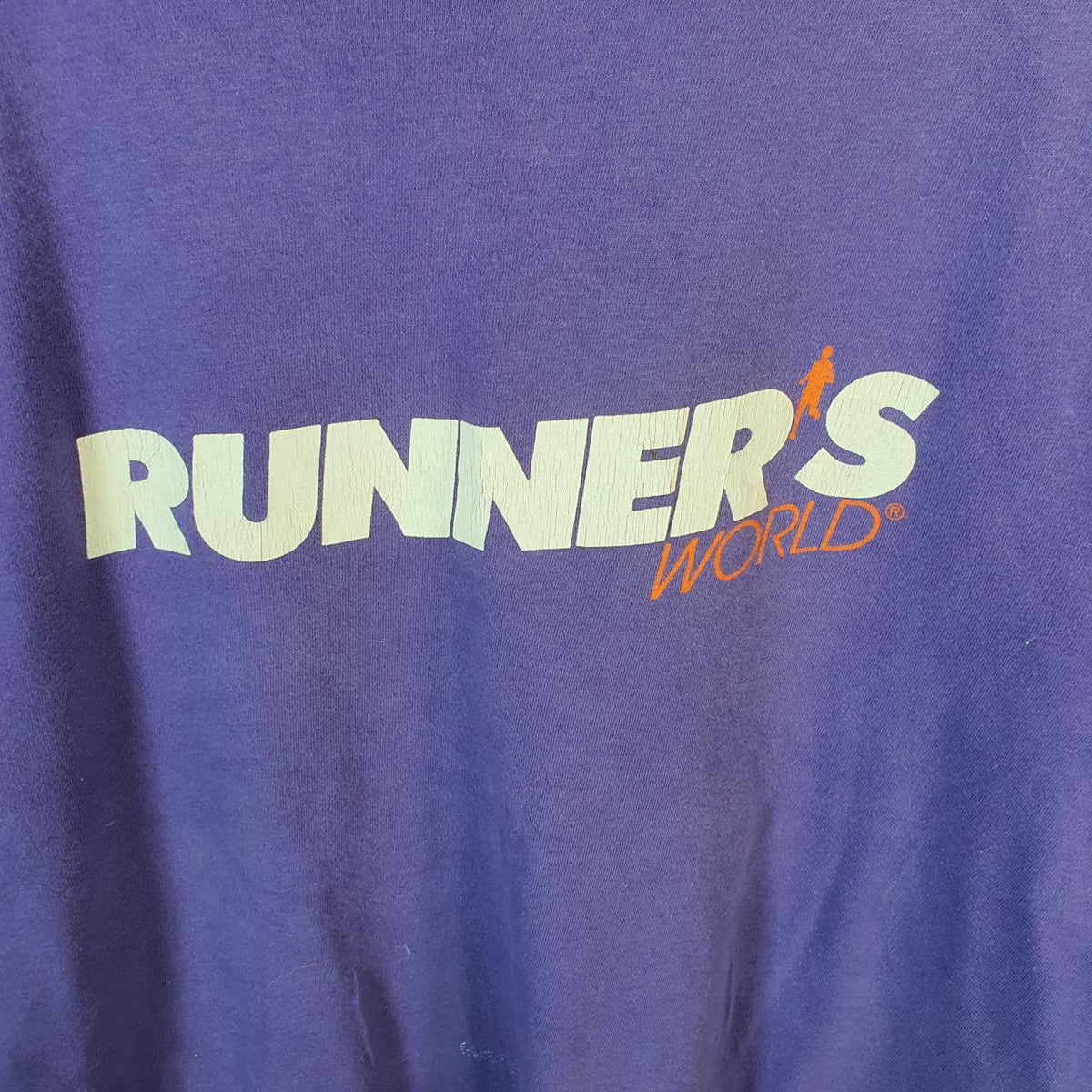 Vintage Hanes 1993 Boston Marathon AmbyBurfoots USA Single Stitch T Shirt Men’s Large Purple