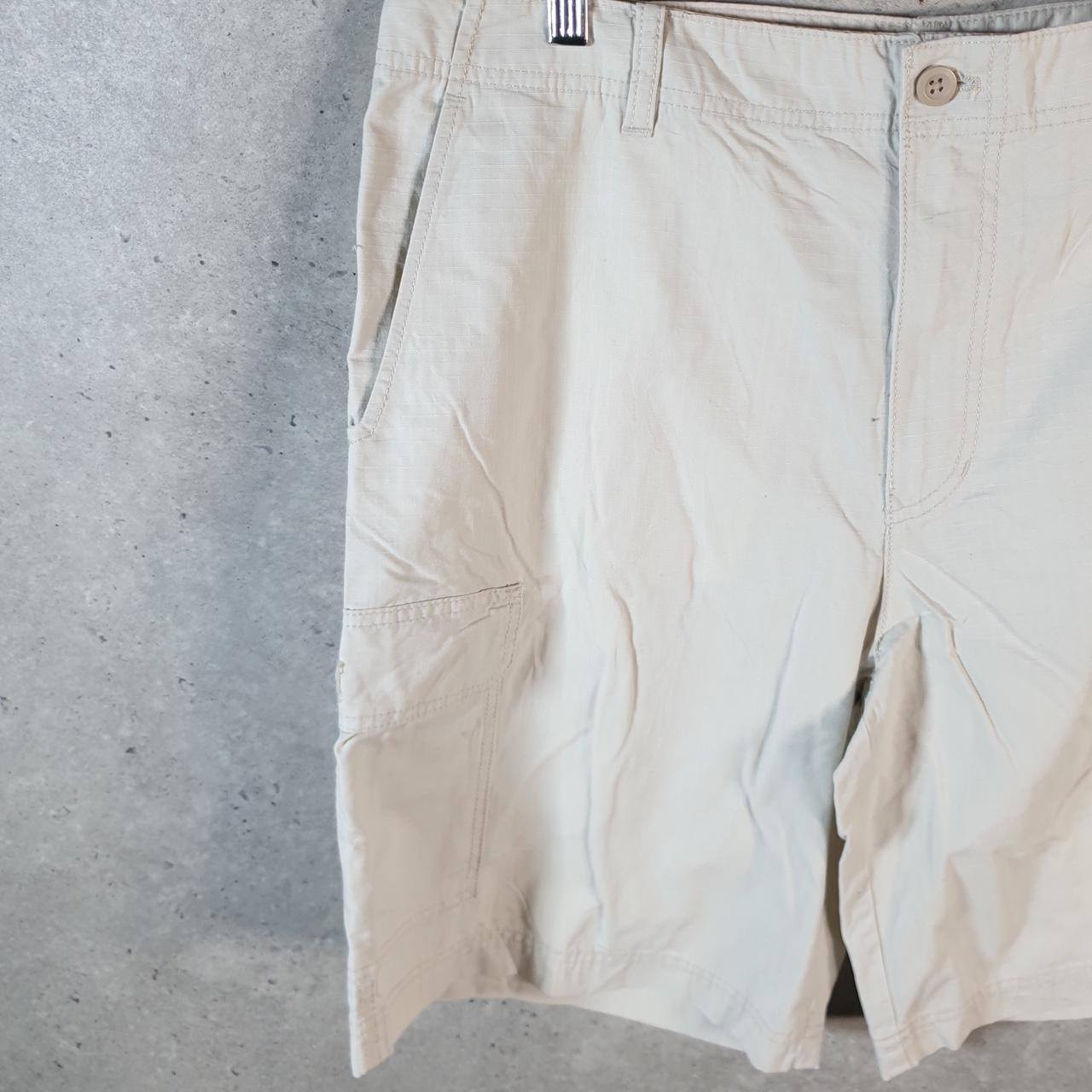 Vintage Izod Golf Chino Shorts Jorts Cargo Men’s W36 Beige Baggy Cotton