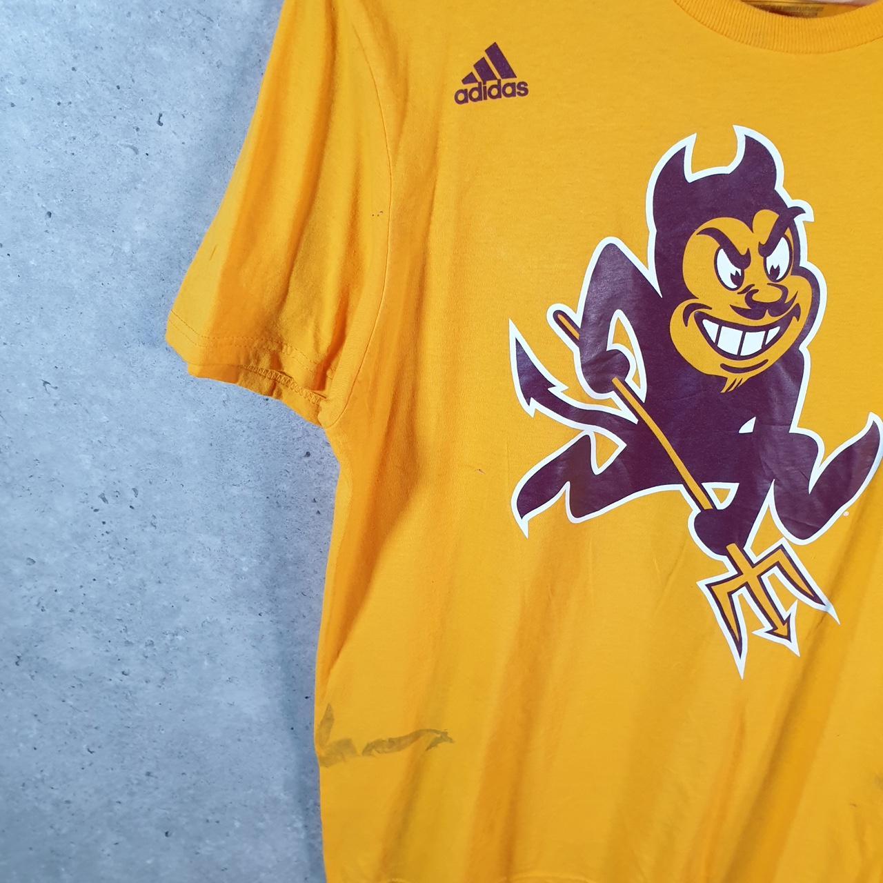 Vintage Adidas Go To Tee T Shirt Arizona State Uni Men’s Medium Orange Three Stripes